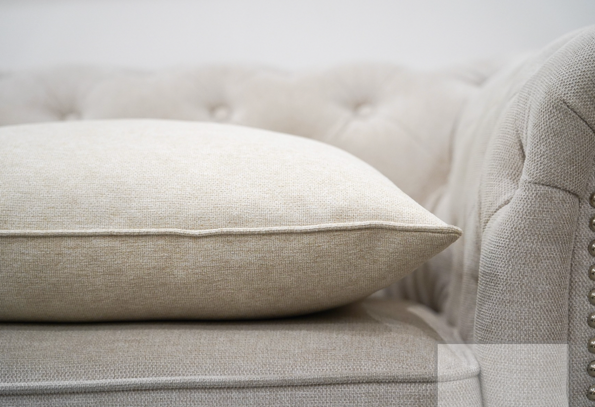 Woven Cream Cushion