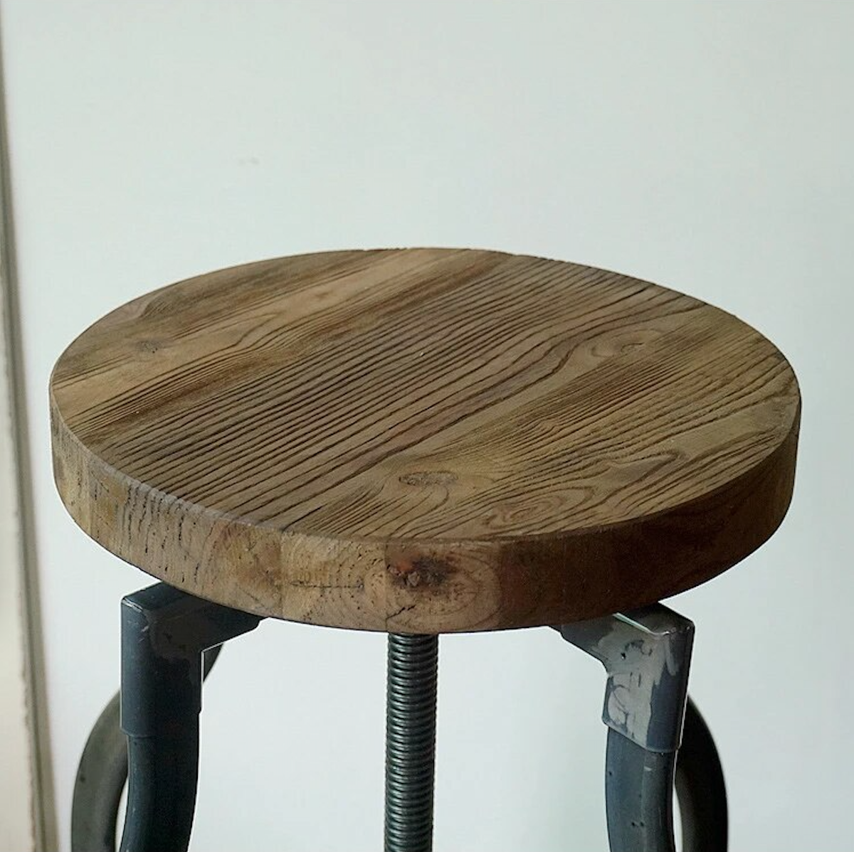 Set of 2 industrial vintage retro bar stools