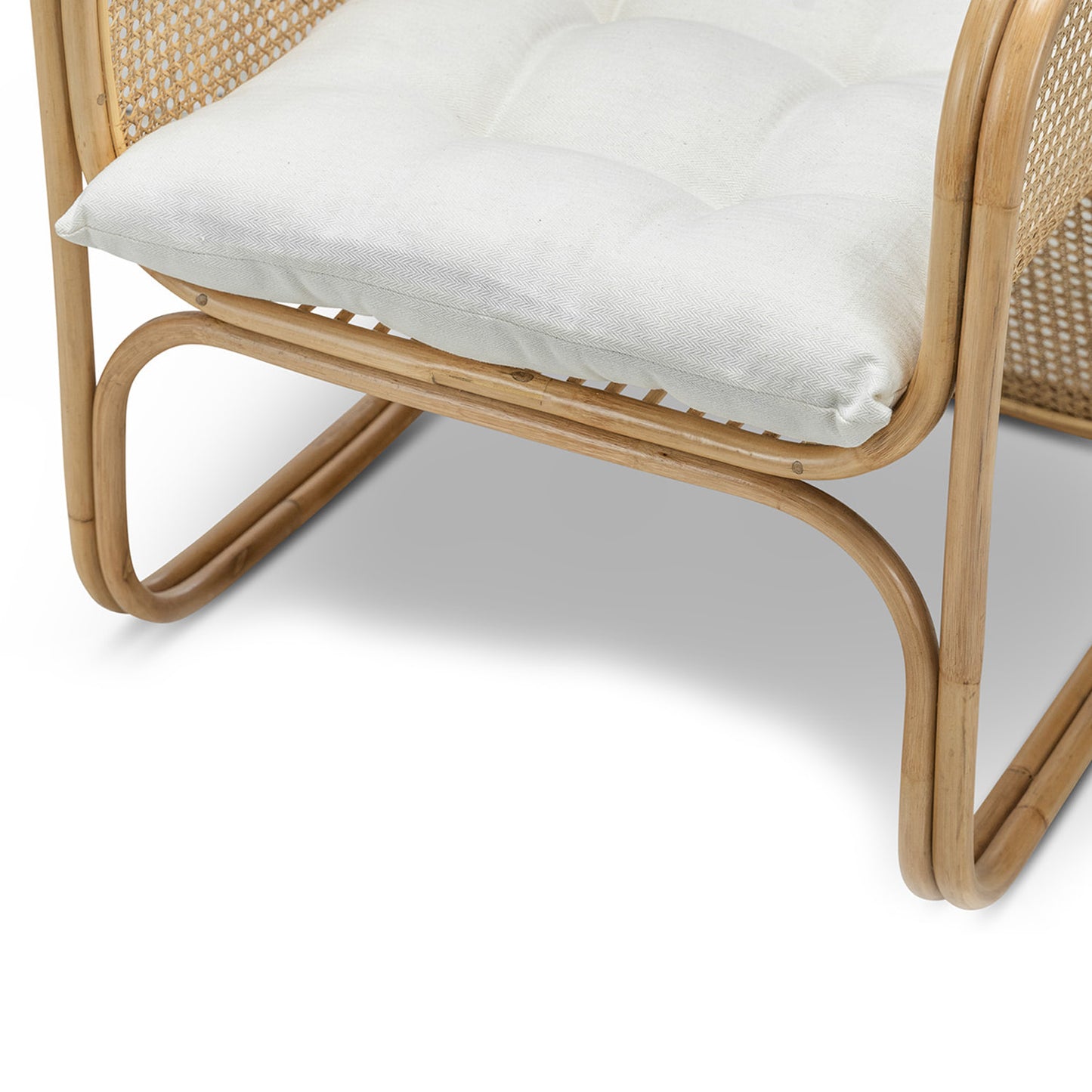 JAN BOCAN REPLICA WOVEN RATTAN & CANE ARMCHAIR