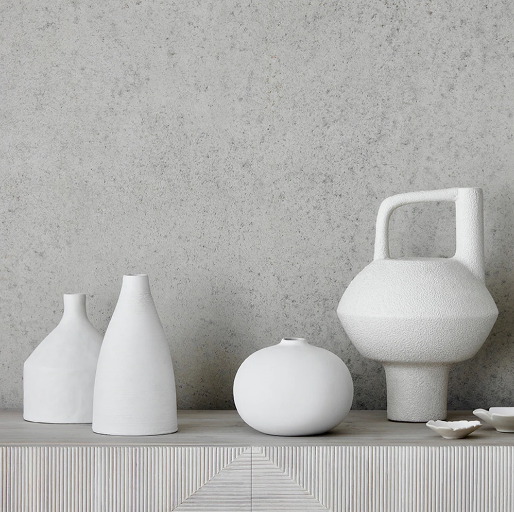 Imani Textured Vase White