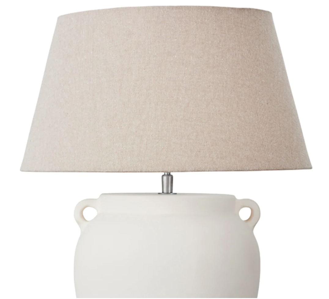Lugo Ceramic Lamp White