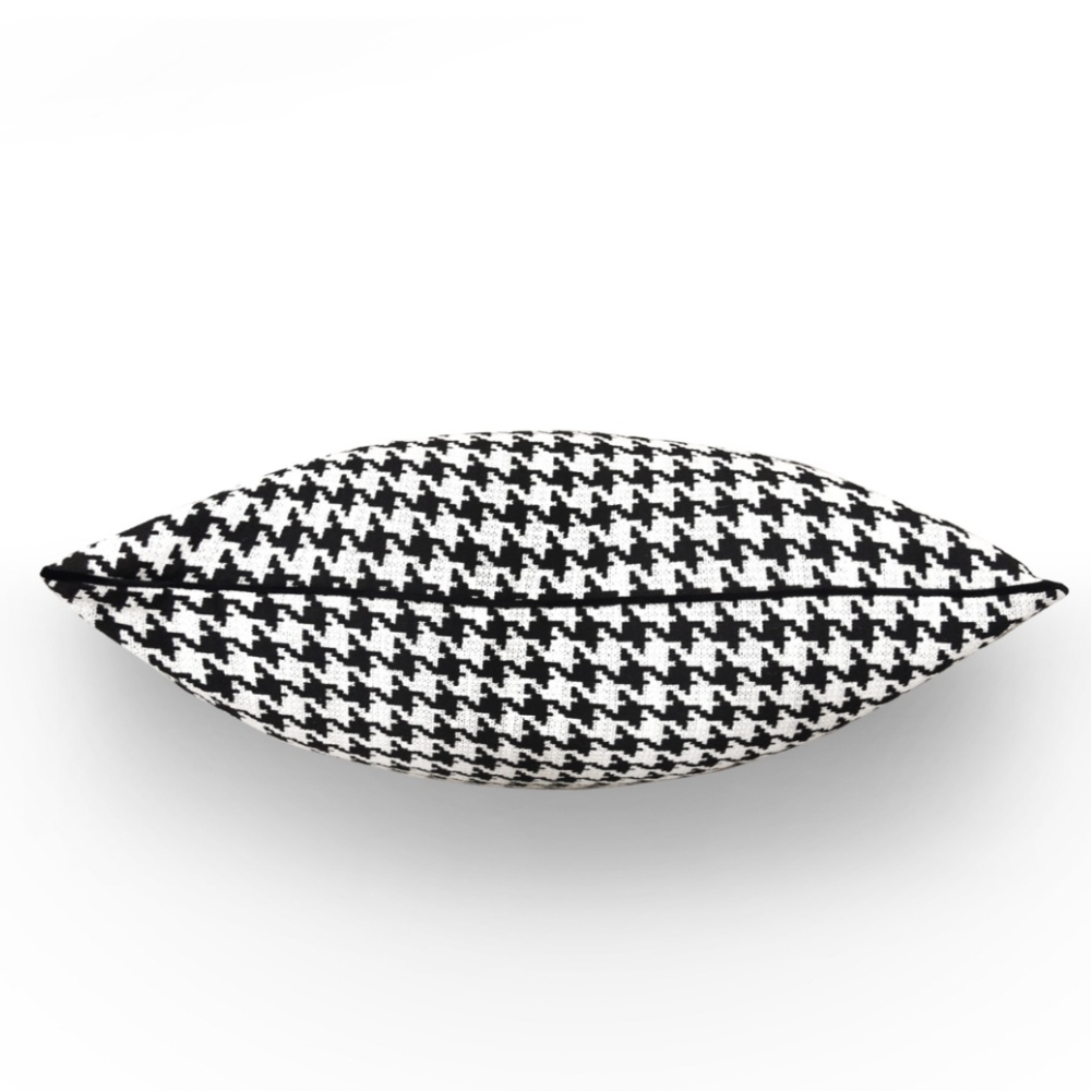Woven Black & White Cushion