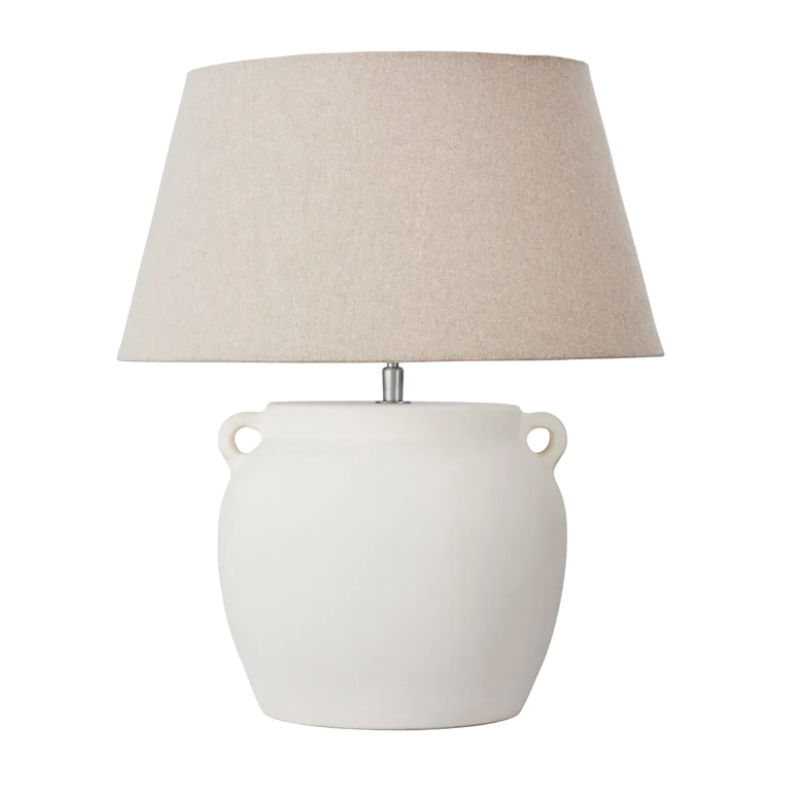 Lugo Ceramic Lamp White