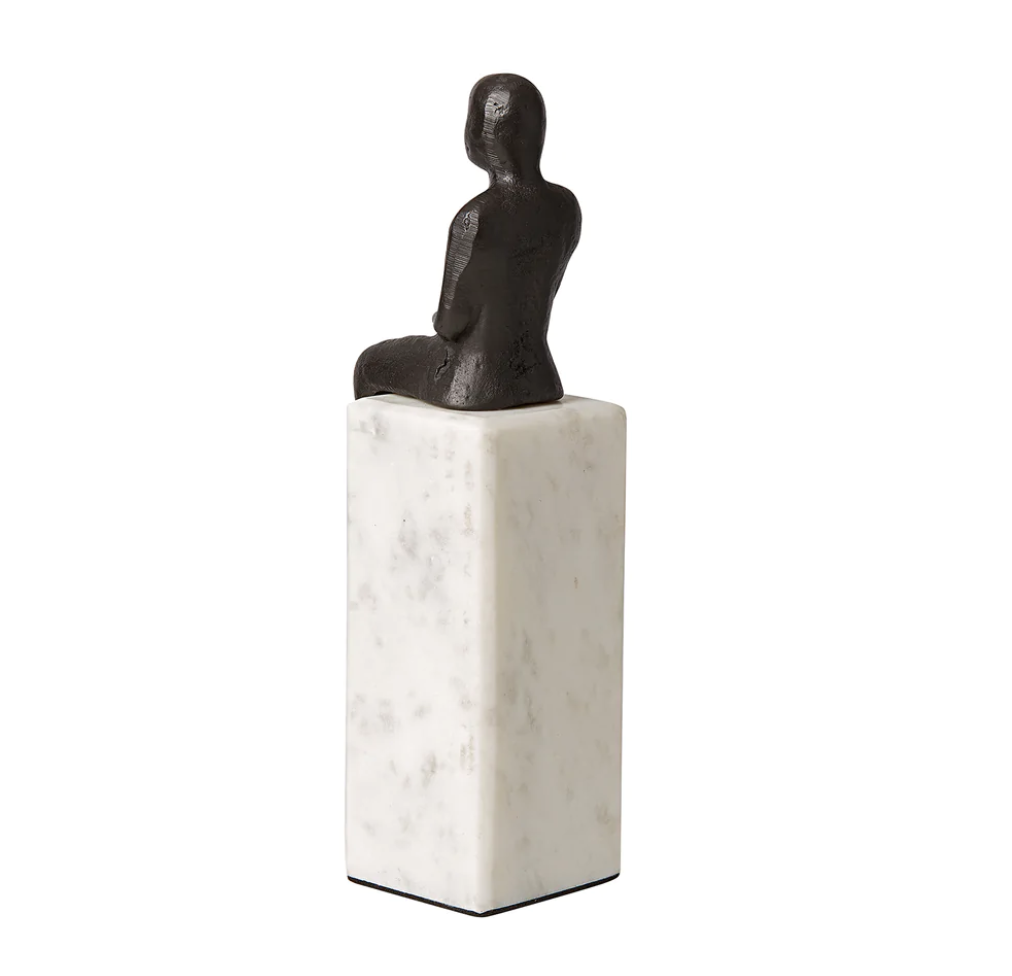 Banswara Sitting Man Bookend Bronze