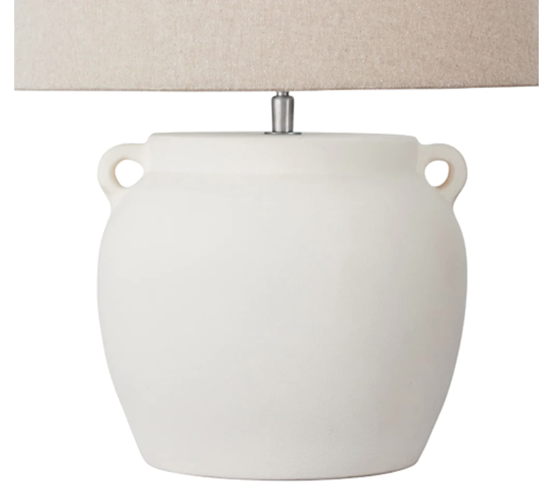 Lugo Ceramic Lamp White